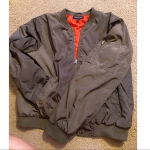 green bomber jacket